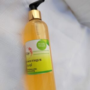 Natural Glow Body Wash 250ml. - R180 Brightens the skin; reduces the fine lines; leaves the skin glowing & flawless. • Turmeric • Papaya • Lemon • Jojoba Oil • Shea Butter • Sweet Cherry • Other Natural & Organic Herbs • Other Essential oils